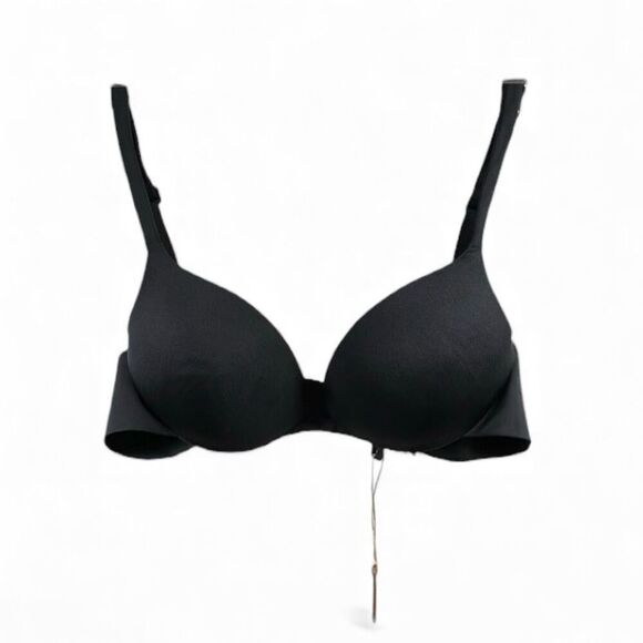 SKIMS NWT Push Up Plunge Bra in Onyx Size 32A - Picture 1 of 9